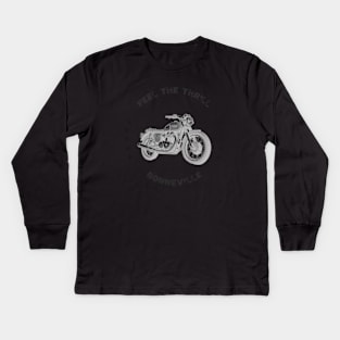 Triumph Motorcycle:  Bonneville Kids Long Sleeve T-Shirt